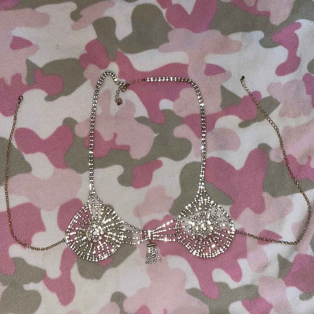 Diamond bra top